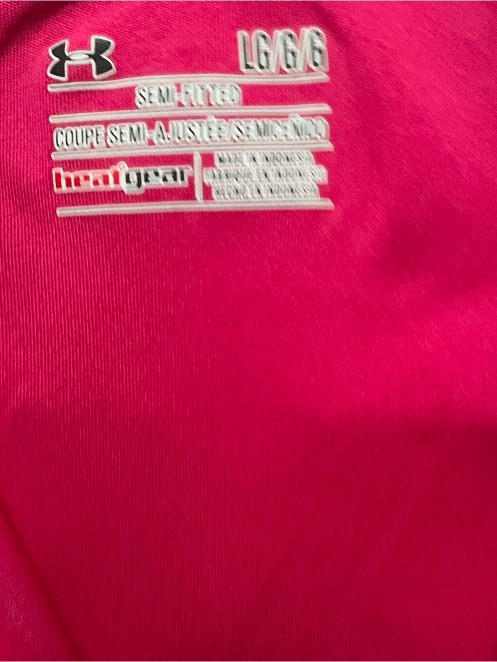 Under Armour Tech Twist Half Zip Hot Pink Pullover Jacket Size Large, EUC - Picture 2 of 10